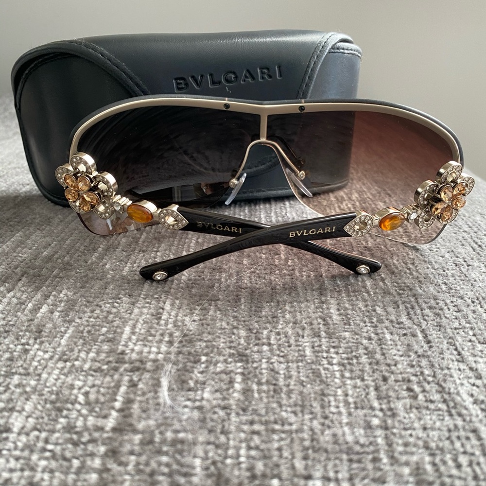 Bulgari Sunglasses with flower crystal